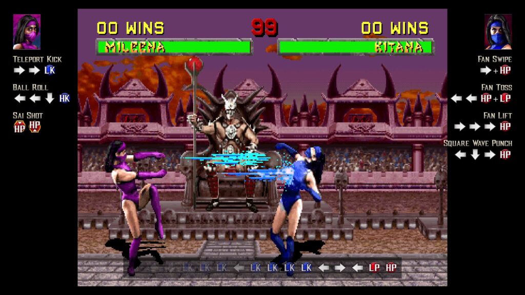 Mortal Kombat: Legacy Kollection launches to mixed reviews on Steam Mileena fights Kitana in the Legacy Kollection, with movelists displayed on the sides of the screen